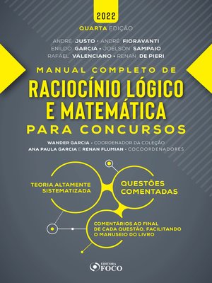 cover image of Raciocínio lógico e matemática para concursos